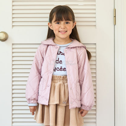 日本童裝 Ly# mine 可拆卸水手領絎縫夾棉外套 100-150cm 女童款 冬季 (適合初秋、香港平均溫度）OUTERWEAR 