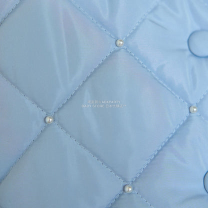 日本童裝 Ly# mine 珍珠絎縫荷葉邊收腰夾棉外套 100-150cm 女童款 冬季 (適合初秋、香港平均溫度）OUTERWEAR 