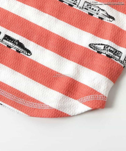 Moujonjon Hungry Heart JR Shinkansen Top (90-130cm) for Boys (Summer TOPS) (Railway Series) 