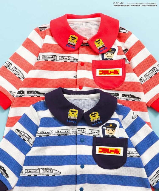Moujonjon Hungry Heart JR Shinkansen Top (90-130cm) for Boys (Summer TOPS) (Railway Series) 
