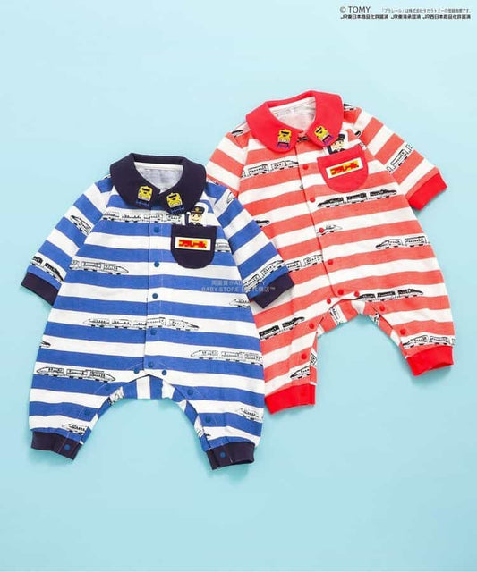 Moujonjon Hungry Heart JR Shinkansen Top (90-130cm) for Boys (Summer TOPS) (Railway Series) 