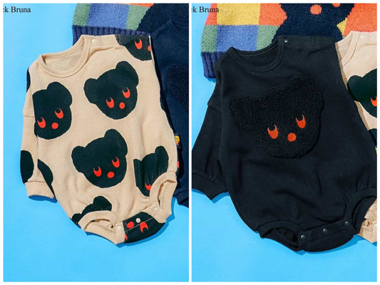 日本童裝 F.O.KIDS x Black Bear Dick Bruna 連衣 70-80cm 男童款 初生嬰兒 秋冬季 Jumpsuit 其他品牌童裝