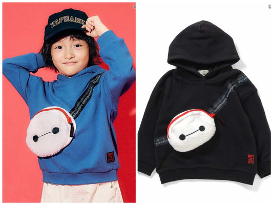 日本童裝 F.O.KIDS x Disney Baymax衛衣 80-130cm 男童款 秋冬季 Tops 其他品牌童裝