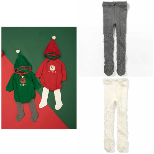日本童裝 BREEZE 襪褲 70-80cm 男童款/女童款 初生嬰兒 冬季 Pants Christmas 聖誕快樂特輯 聖誕服裝/飾物配件