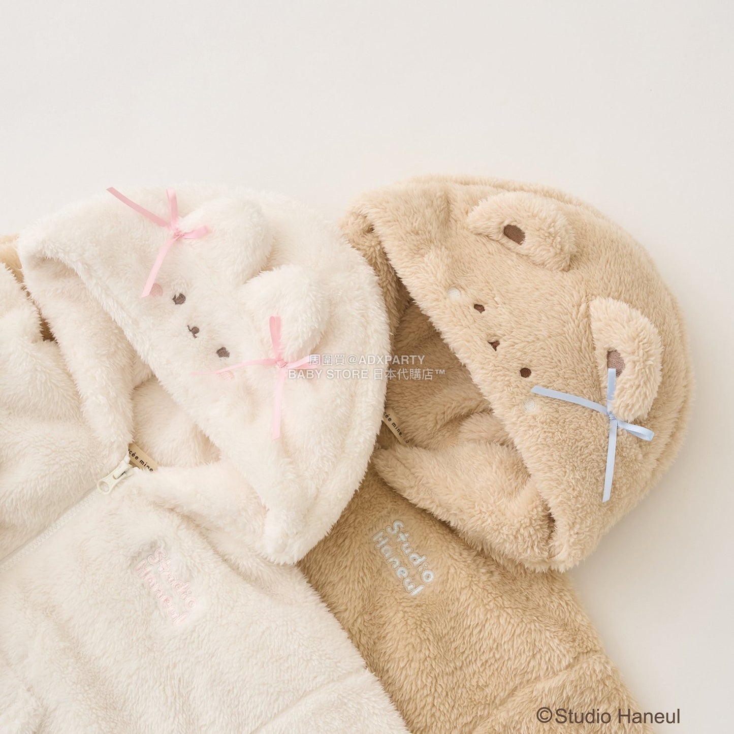 日本童裝 Ly# mine 【Studio Haneul】 毛毛拉鍊連帽衫 100-140cm 女童款 冬季 OUTERWEAR