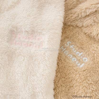 日本童裝 Ly# mine 【Studio Haneul】 毛毛拉鍊連帽衫 100-140cm 女童款 冬季 OUTERWEAR