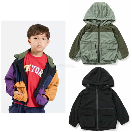 日本童裝 F.O.KIDS 防水系列 大口袋風褸 80-160cm 男童款 秋季 OUTERWEAR 其他品牌童裝