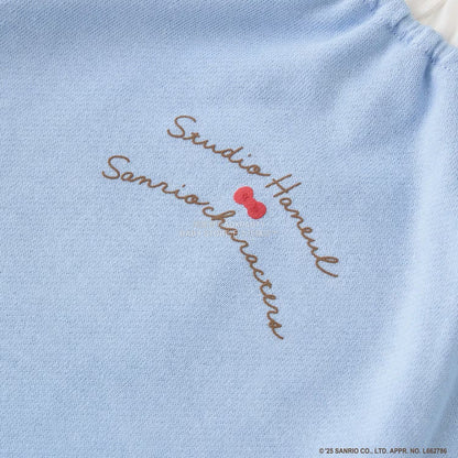 日本童裝 Ly# mine x Sanrio 2Way 前後兩著 薄紗領衛衣 100-140cm 女童款 冬季 TOPS