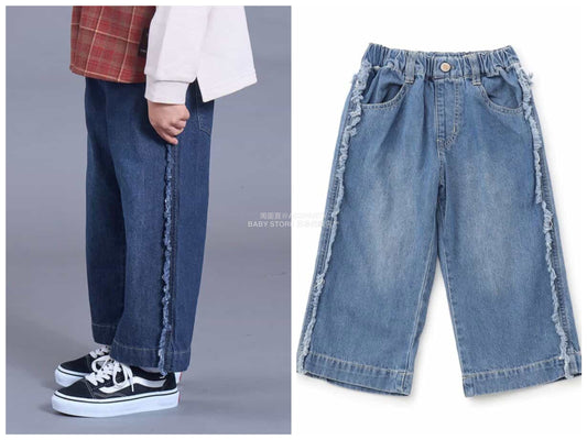 日本童裝 SERAPH 流蘇牛仔褲 80-140cm 男童款/女童款 秋季 PANTS