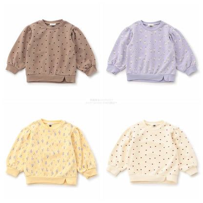 日本童裝 SERAPH 全印花衛衣 80-140cm 女童款 秋季 TOPS