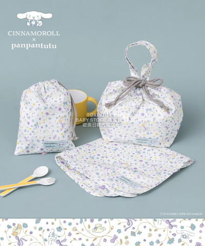 日本直送 panpantutu x Sanrio CINNAMOROLL午餐3件套裝(枱布/抽繩袋/飯盒袋) 包系列 其他品牌 日常用品