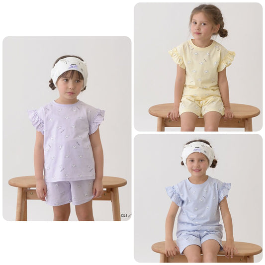 Japanese children's clothing Ly# mine x Crayon Shin-chan white pajamas 100-140cm girls' summer pajamas series 