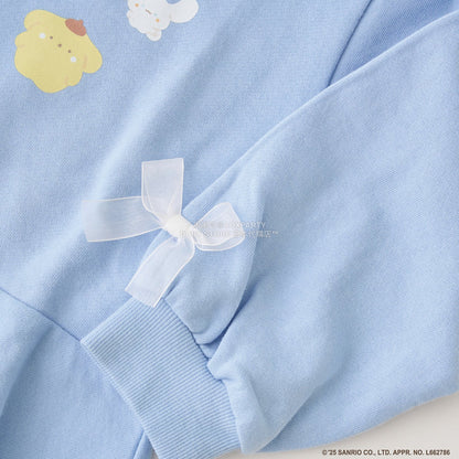 日本童裝 Ly# mine x Sanrio 荷葉邊剪影印花衛衣 100-140cm 女童款 冬季 TOPS