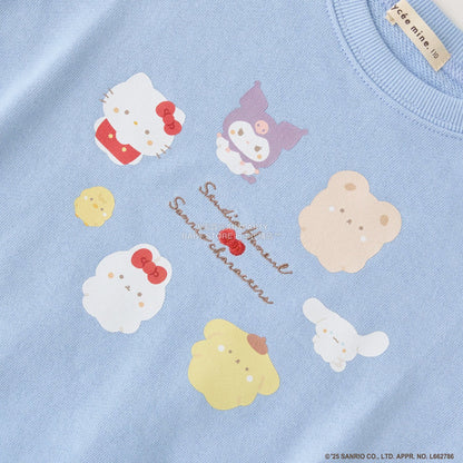 日本童裝 Ly# mine x Sanrio 荷葉邊剪影印花衛衣 100-140cm 女童款 冬季 TOPS
