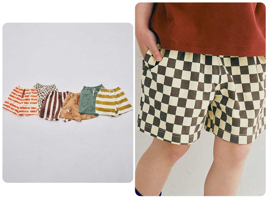 Japanese children's clothing p.prem#r casual shorts 80-140cm boys/girls summer PANTS 