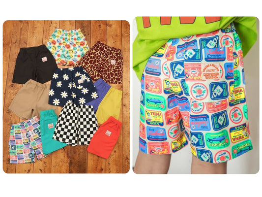 Japanese children's clothing BREEZE casual shorts 80-140cm boys'/girls' summer PANTS 