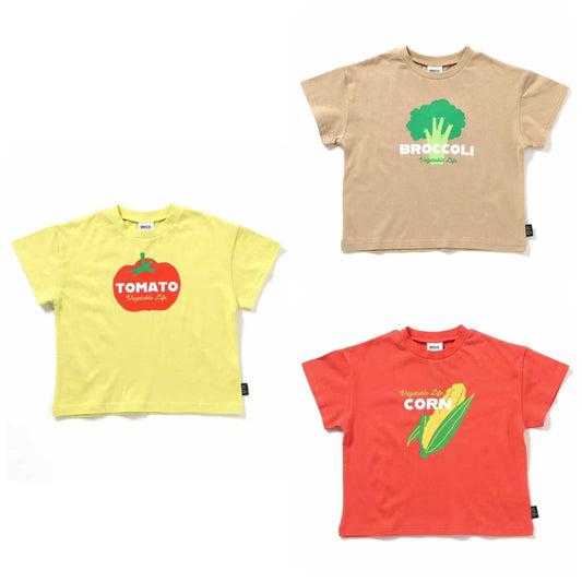 Japanese children's clothing BREEZE printed tops 80-140cm boys/girls summer TOPS 