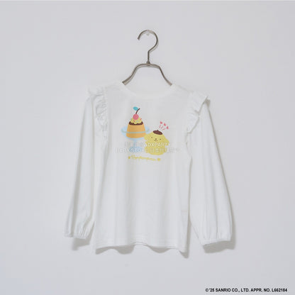 日本童裝 Ly# mine x Sanrio 2Way 前後兩著 肩部荷葉邊上衣 100-140cm 女童款 冬季 TOPS