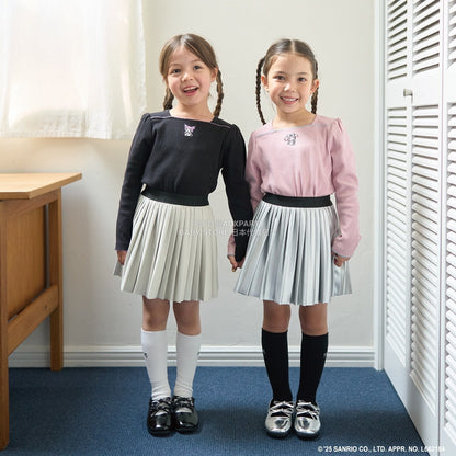 日本童裝 Ly# mine x Sanrio 刺繡圖案上衣 100-140cm 女童款 冬季 TOPS