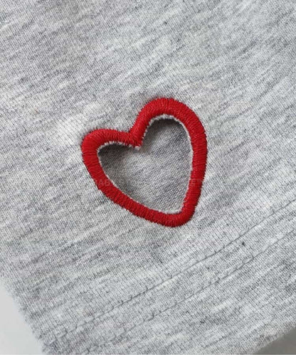 日本童裝 BREEZE 心型刺繡九分長緊身褲 80-130cm 女童款 春季 PANTS