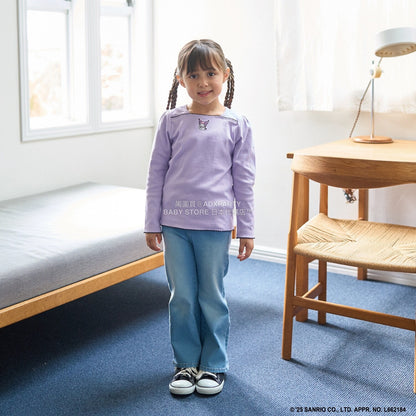 日本童裝 Ly# mine x Sanrio 刺繡圖案上衣 100-140cm 女童款 冬季 TOPS