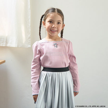 日本童裝 Ly# mine x Sanrio 刺繡圖案上衣 100-140cm 女童款 冬季 TOPS