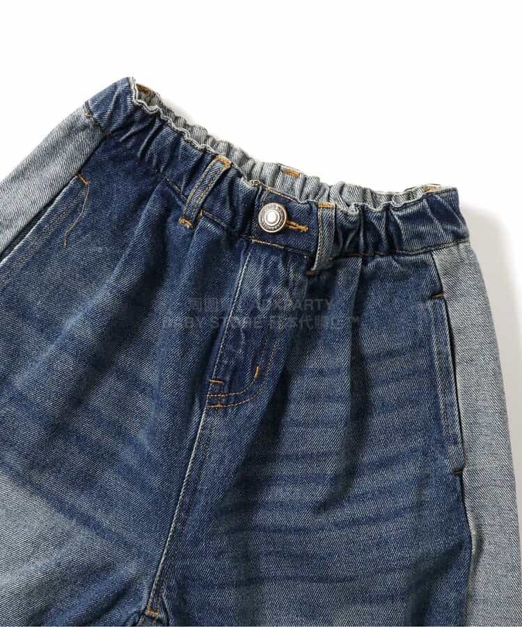 日本童裝 BREEZE 側條紋寬牛仔長褲 90-150cm 男童款 春季 PANTS