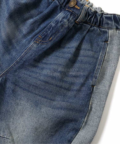 日本童裝 BREEZE 側條紋寬牛仔長褲 90-150cm 男童款 春季 PANTS