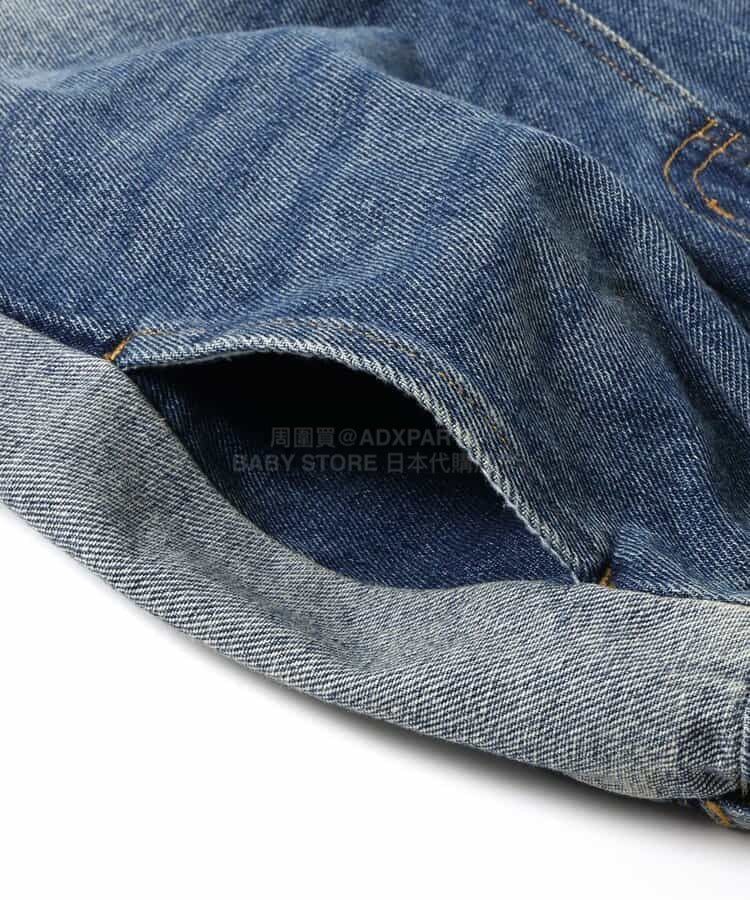 日本童裝 BREEZE 側條紋寬牛仔長褲 90-150cm 男童款 春季 PANTS