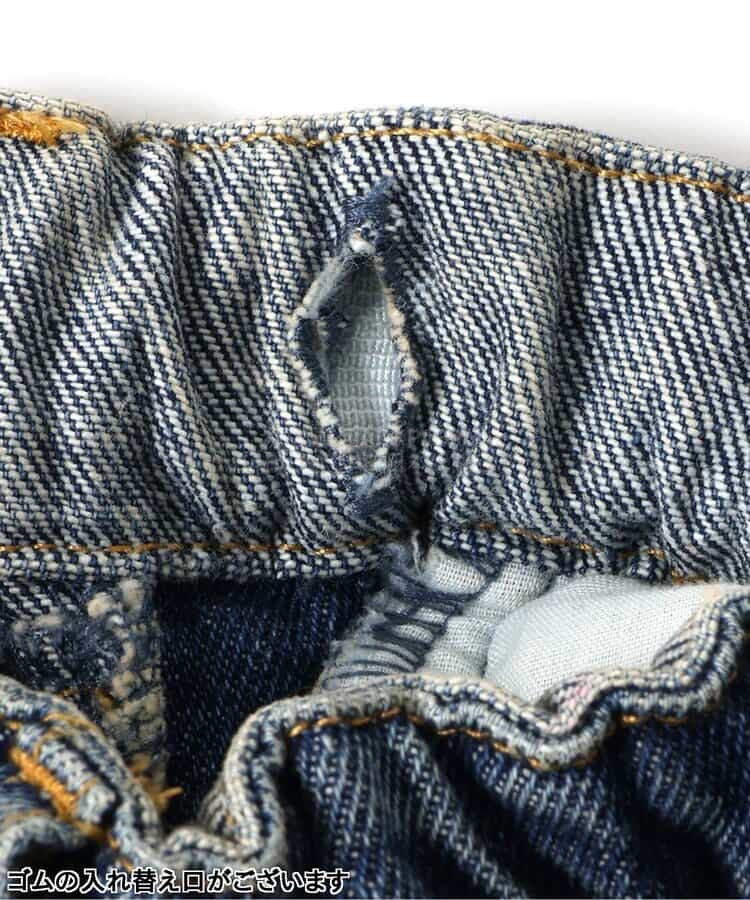 日本童裝 BREEZE 側條紋寬牛仔長褲 90-150cm 男童款 春季 PANTS