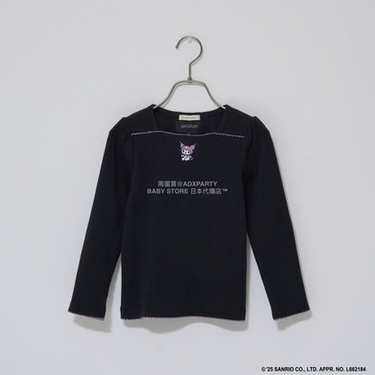 日本童裝 Ly# mine x Sanrio 刺繡圖案上衣 100-140cm 女童款 冬季 TOPS