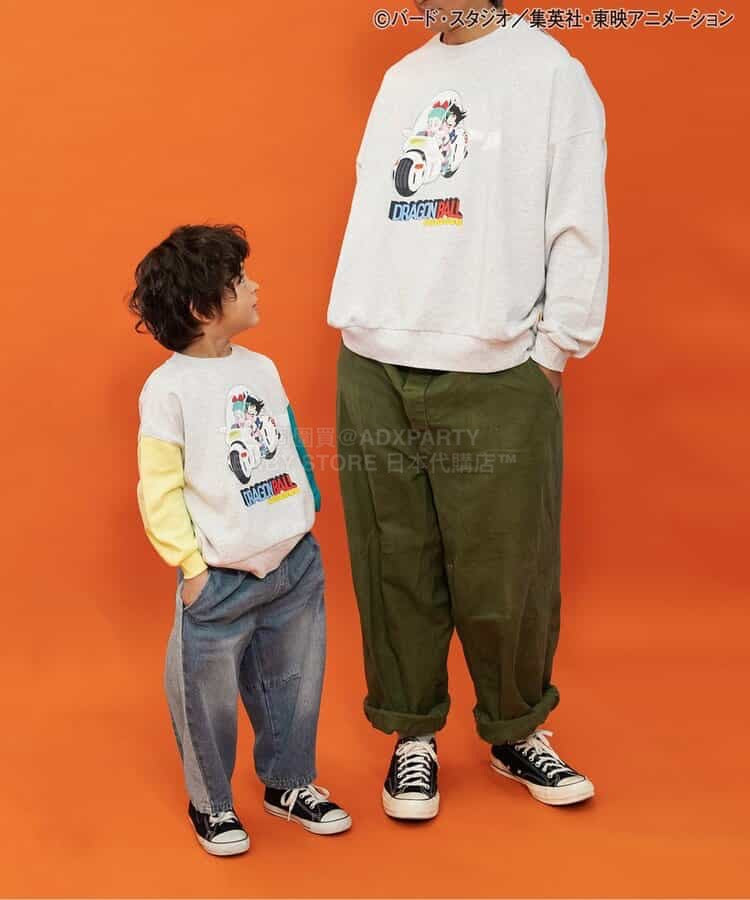 日本童裝 BREEZE 側條紋寬牛仔長褲 90-150cm 男童款 春季 PANTS