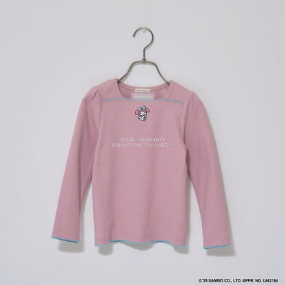 日本童裝 Ly# mine x Sanrio 刺繡圖案上衣 100-140cm 女童款 冬季 TOPS