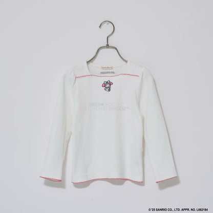 日本童裝 Ly# mine x Sanrio 刺繡圖案上衣 100-140cm 女童款 冬季 TOPS