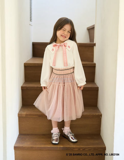 日本直送 Lycee mine 雙絲帶芭蕾舞平底鞋 16.5-19.5cm 鞋系列 其他品牌