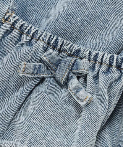 日本童裝 BREEZE 緞帶牛仔外套 90-140cm 女童款 春季 OUTERWEAR