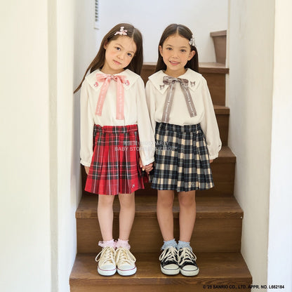 日本童裝 Ly# mine x Sanrio 蝴蝶結襯衫 100-140cm 女童款 冬季 TOPS
