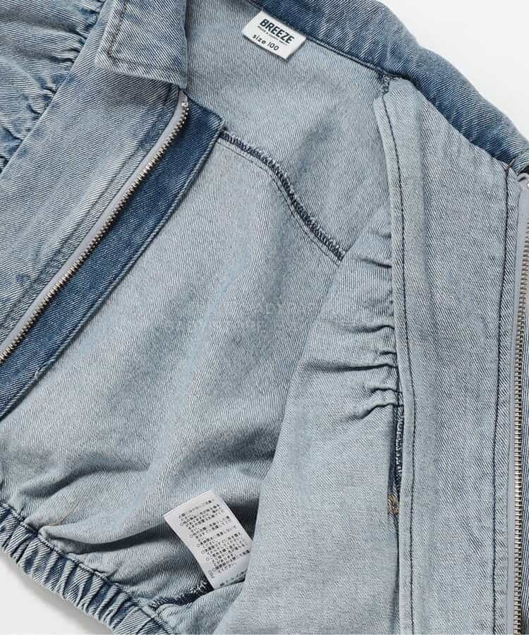 日本童裝 BREEZE 緞帶牛仔外套 90-140cm 女童款 春季 OUTERWEAR