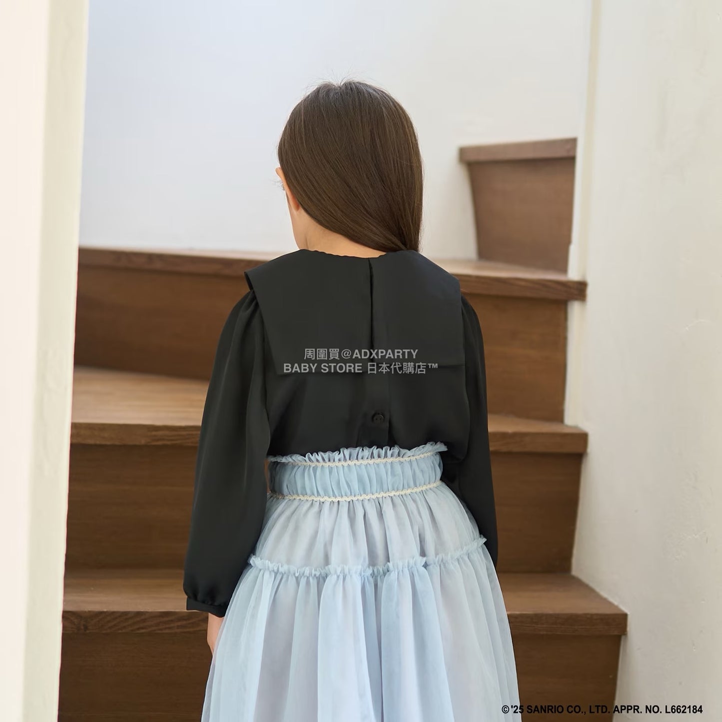 日本童裝 Ly# mine x Sanrio 蝴蝶結襯衫 100-140cm 女童款 冬季 TOPS