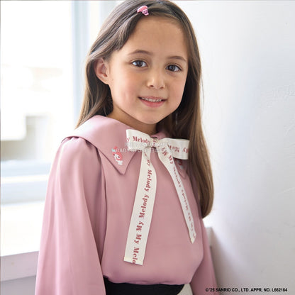 日本童裝 Ly# mine x Sanrio 蝴蝶結襯衫 100-140cm 女童款 冬季 TOPS