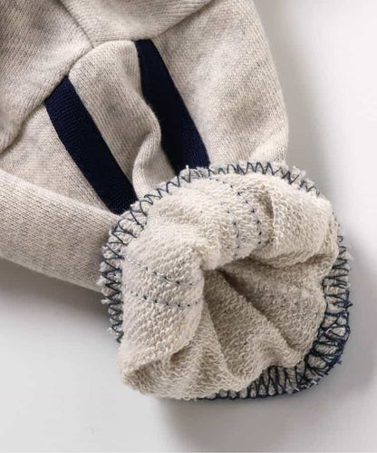 日本童裝 BREEZE 水手風連身衣 70-80cm 女童款 初生嬰兒 冬季 Jumpsuit