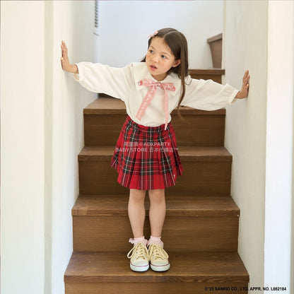 日本童裝 Ly# mine x Sanrio 蝴蝶結襯衫 100-140cm 女童款 冬季 TOPS