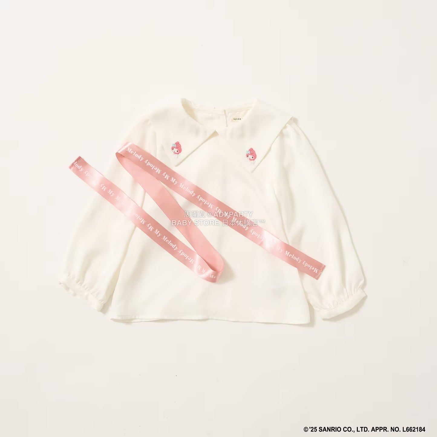 日本童裝 Ly# mine x Sanrio 蝴蝶結襯衫 100-140cm 女童款 冬季 TOPS