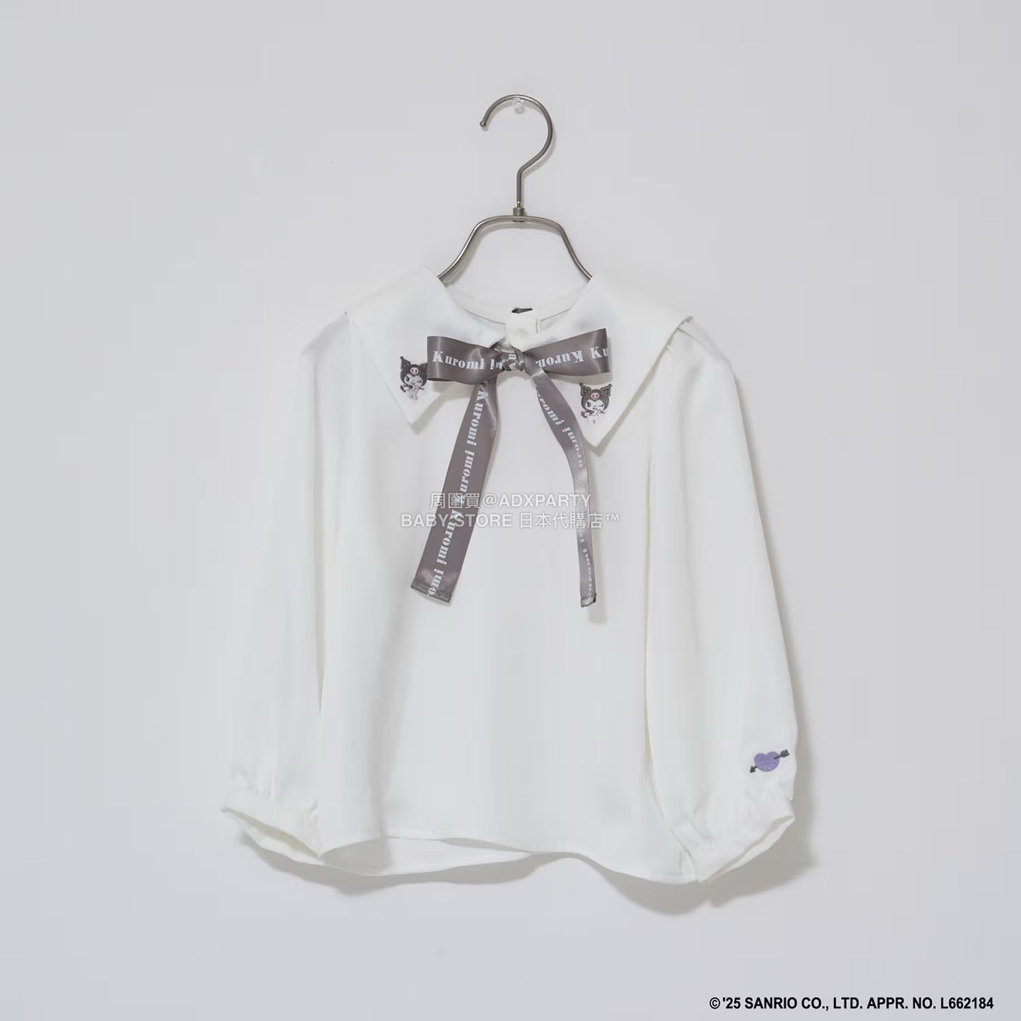 日本童裝 Ly# mine x Sanrio 蝴蝶結襯衫 100-140cm 女童款 冬季 TOPS