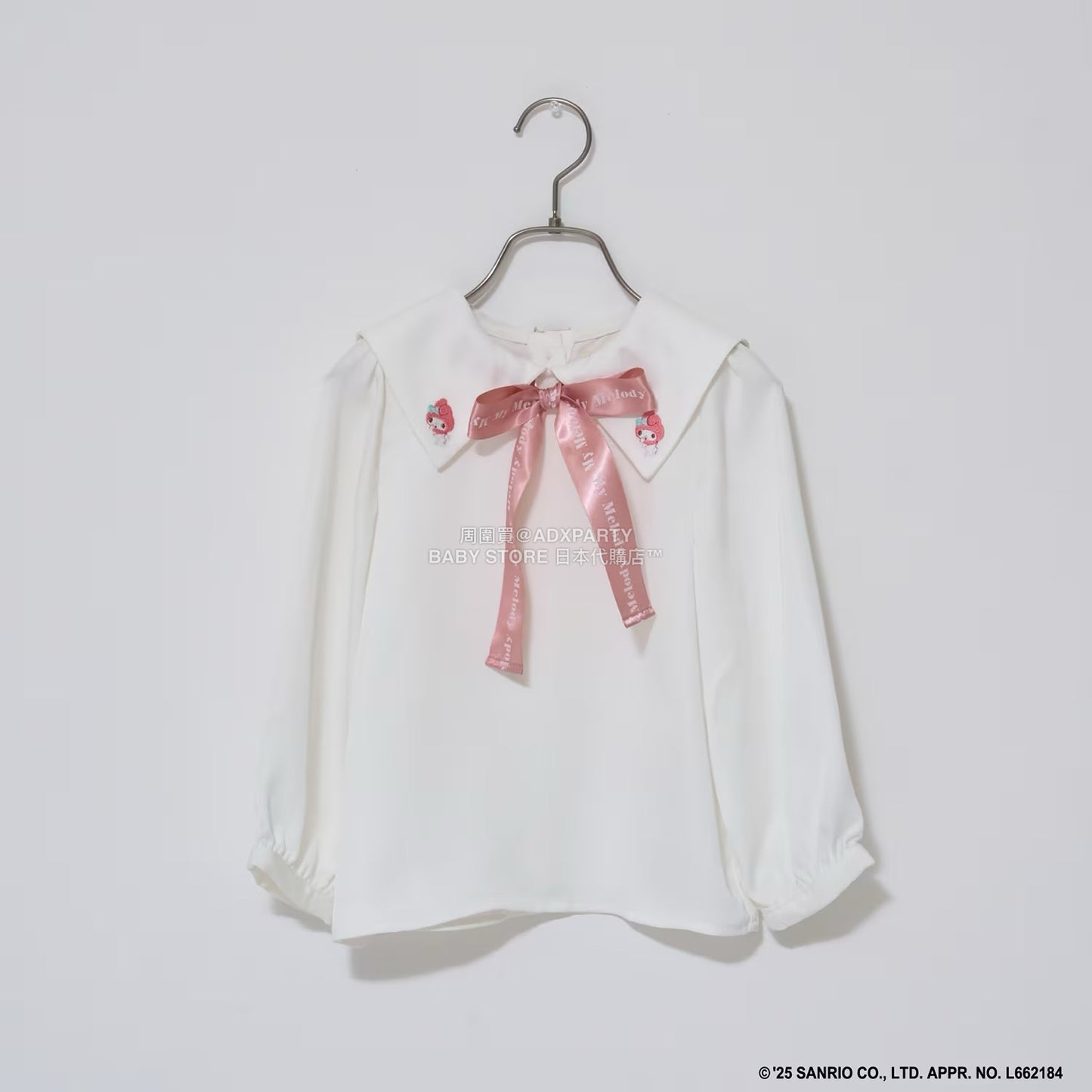 日本童裝 Ly# mine x Sanrio 蝴蝶結襯衫 100-140cm 女童款 冬季 TOPS