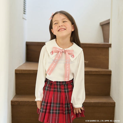 日本童裝 Ly# mine x Sanrio 蝴蝶結襯衫 100-140cm 女童款 冬季 TOPS