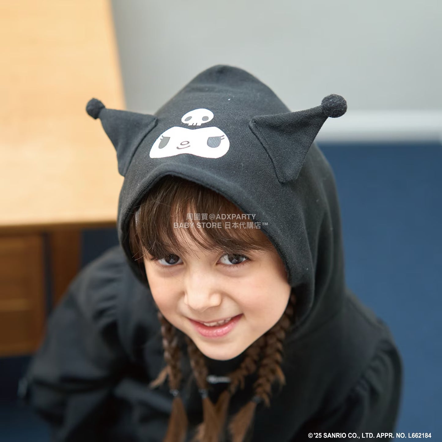 日本童裝 Ly# mine x Sanrio 連帽衛衣及喇叭裙套裝 100-140cm 女童款 冬季 TOPS SKIRTS