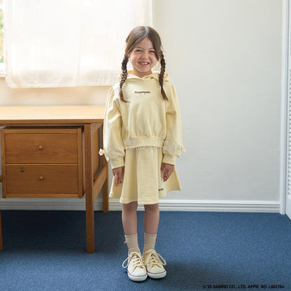 日本童裝 Ly# mine x Sanrio 連帽衛衣及喇叭裙套裝 100-140cm 女童款 冬季 TOPS SKIRTS