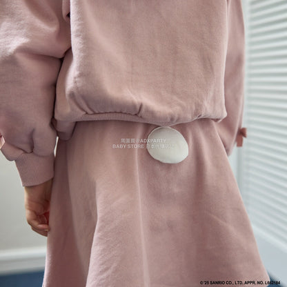 日本童裝 Ly# mine x Sanrio 連帽衛衣及喇叭裙套裝 100-140cm 女童款 冬季 TOPS SKIRTS