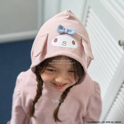 日本童裝 Ly# mine x Sanrio 連帽衛衣及喇叭裙套裝 100-140cm 女童款 冬季 TOPS SKIRTS